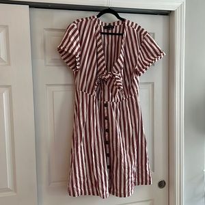 Striped cotton dress eloquii size 18